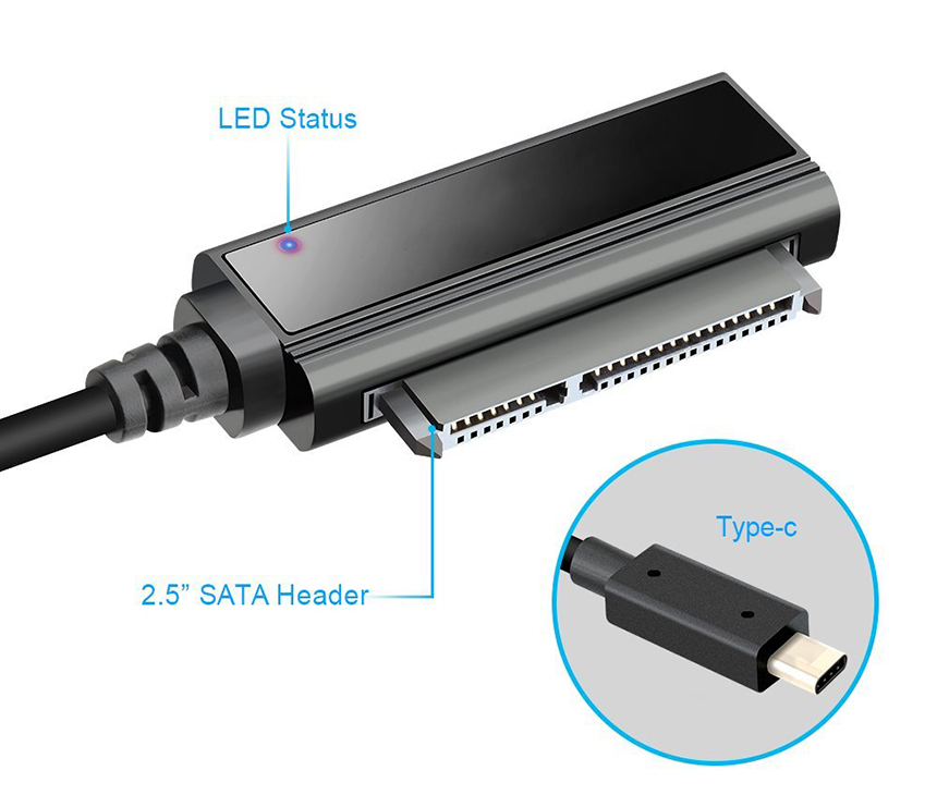UH810 Type C SATA Adapter USB 3.1 Gen Ⅱ